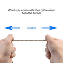 REXLIS 3596 3.5mm Male to Female Stereo Gold-plated Plug AUX / Earphone Cotton Braided Extension Cable for 3.5mm AUX Standard Digital Devices, Length: 3m