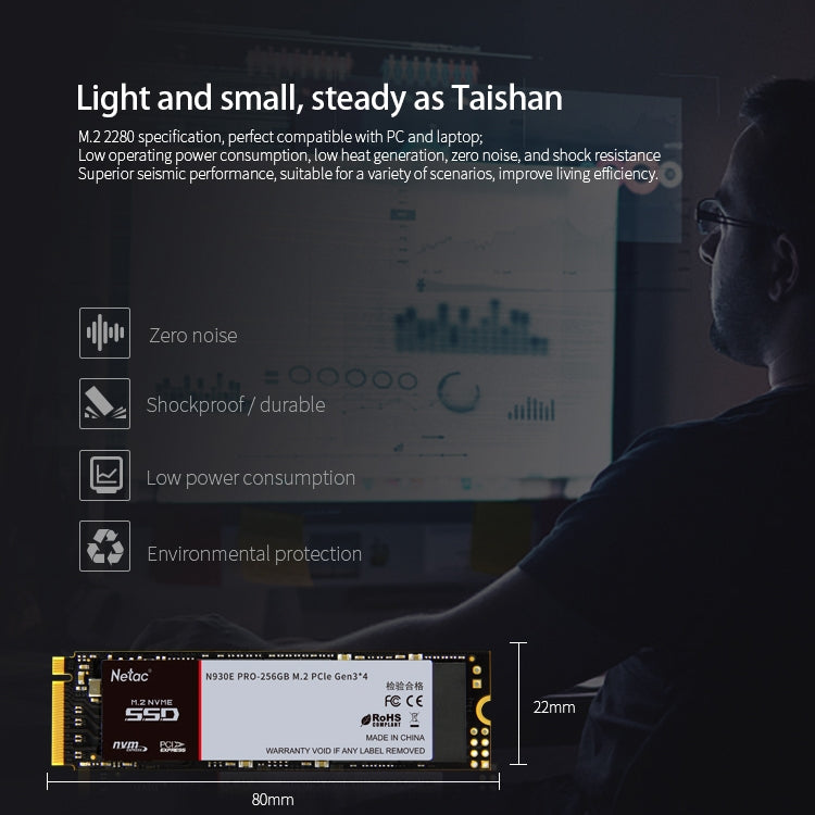 Netac N930E PRO 128GB M.2 (NVMe) PCIe Gen3x4 Solid State Drive