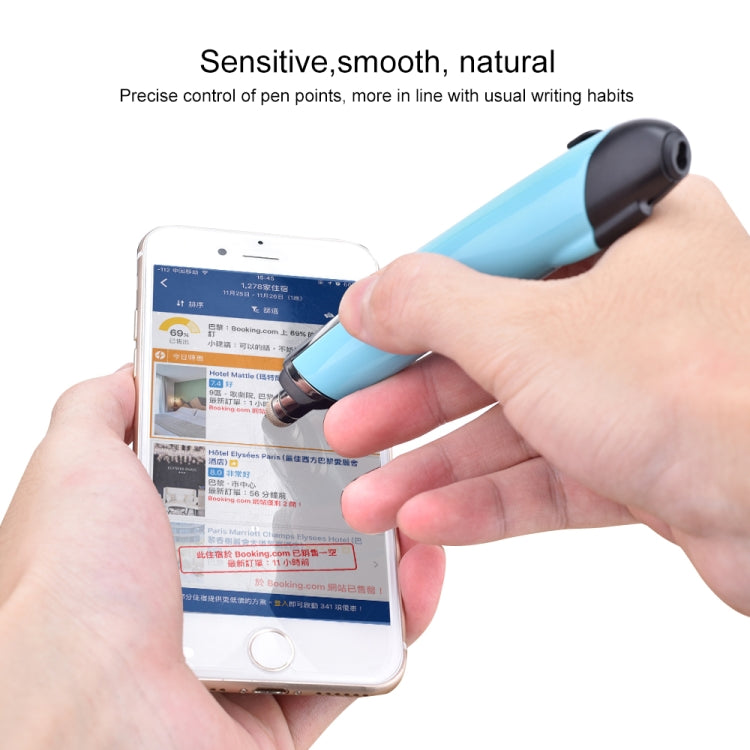 PR-08 6-keys Smart Wireless Optical Mouse with Stylus Pen & Laser Function (Blue)