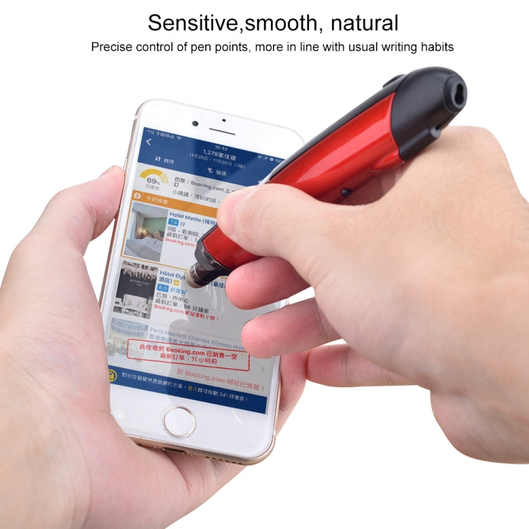 PR-08 6-keys Smart Wireless Optical Mouse with Stylus Pen & Laser Function (Red)