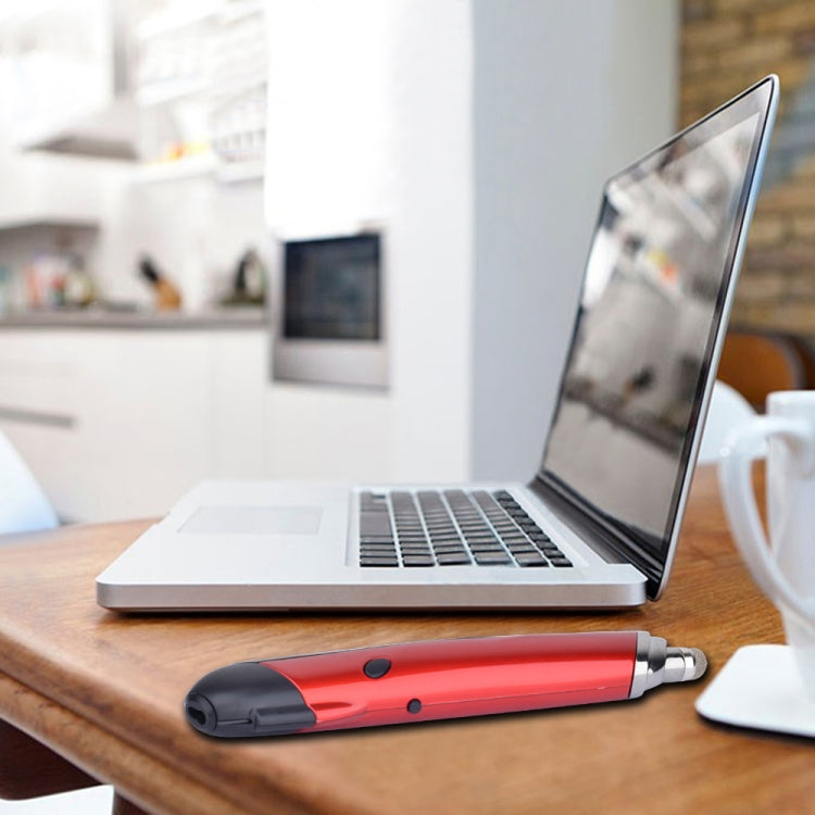 PR-08 6-keys Smart Wireless Optical Mouse with Stylus Pen & Laser Function (Red)