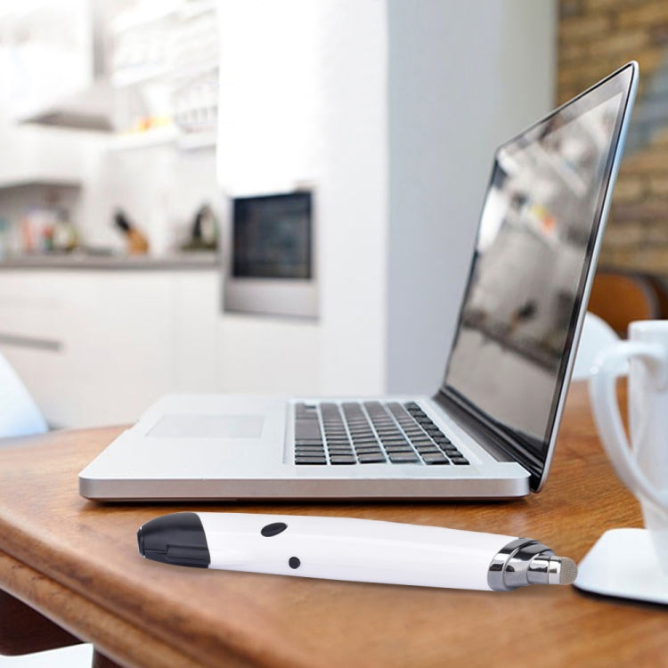 PR-08 6-keys Smart Wireless Optical Mouse with Stylus Pen & Laser Function (White)