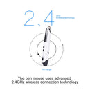 PR-08 6-keys Smart Wireless Optical Mouse with Stylus Pen & Laser Function (White)