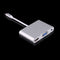 USB-C / Type-C 3.1 to VGA & HDMI & 3.5mm Video Audio Adapter, For Laptop & Notebook & MacBook 12 inch & MacBook Pro(Silver)