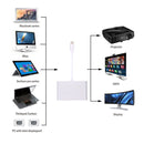 USB-C / Type-C 3.1 to VGA & HDMI & 3.5mm Video Audio Adapter, For Laptop & Notebook & MacBook 12 inch & MacBook Pro(Silver)