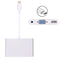 USB-C / Type-C 3.1 to VGA & HDMI & 3.5mm Video Audio Adapter, For Laptop & Notebook & MacBook 12 inch & MacBook Pro(Silver)
