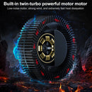 SSRQ-021S Rainbow Version Flank Glowing Dual-fan Laptop Radiator Two-speed Adjustable Computer Base for Laptops Under 18 inch