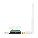 Tenda U1 Portable 300Mbps Wireless USB WiFi Adapter External Receiver Network Card with Antenna(White)