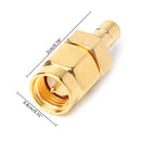 2 PCS SMA Male to SMA Male DAB Digital Radio Antenna Connector