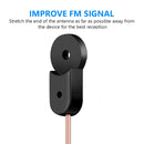 2m FM Dipole Antenna Female Plug Connector Stereo Audio Radio Receiver