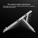 COOLCOLD U2S Portable Foldable Hollow Double Triangle Height Adjustable Aluminum Alloy Bracket for Laptop