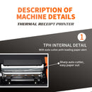 ZJ-8360 II USB and LAN Inferface Auto-cutter 80mm Thermal Receipt Printer(EU Plug)