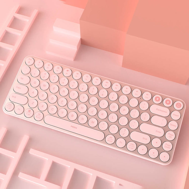 Original Xiaomi MIIIW 85 Keys 2.4GHz Mini Bluetooth Dual-Mode Wireless Keyboard(Pink)