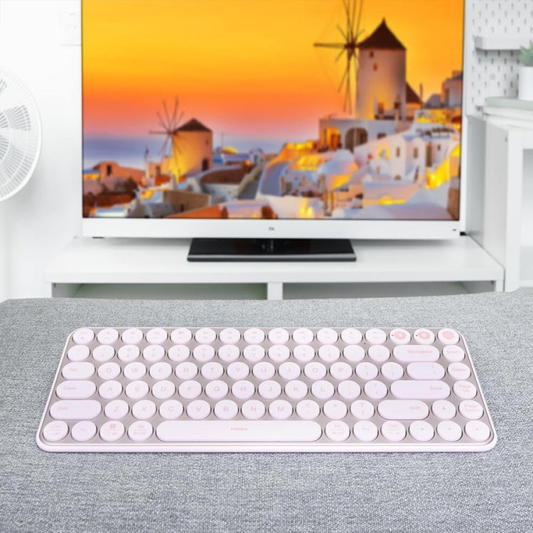 Original Xiaomi MIIIW 85 Keys 2.4GHz Mini Bluetooth Dual-Mode Wireless Keyboard(Pink)