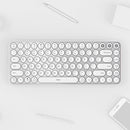 Original Xiaomi MIIIW 85 Keys 2.4GHz Mini Bluetooth Dual-Mode Wireless Keyboard(White)