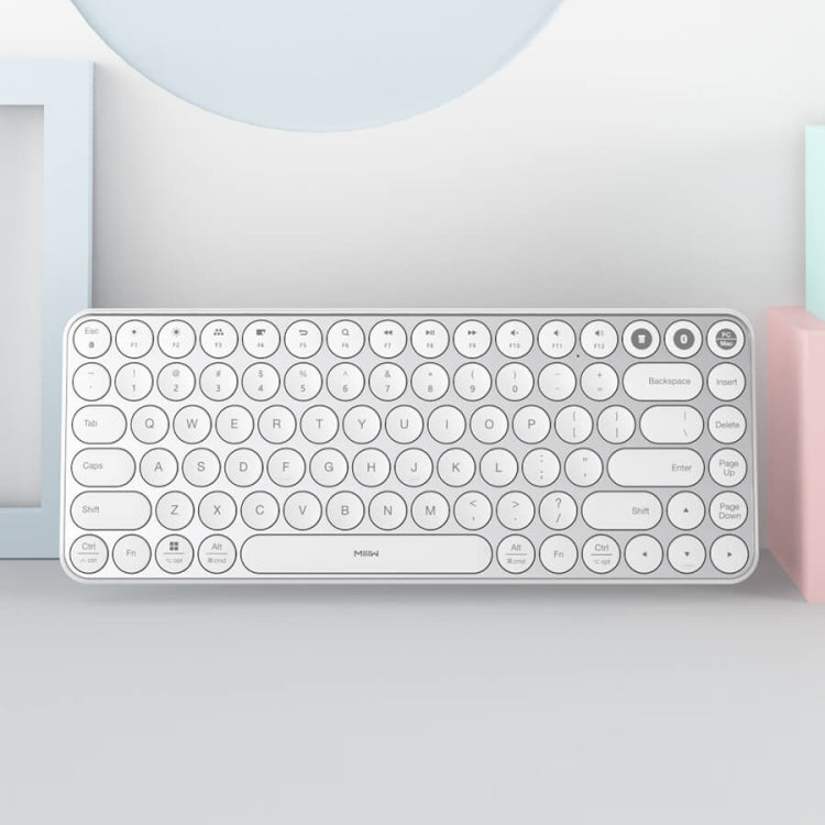 Original Xiaomi MIIIW 85 Keys 2.4GHz Mini Bluetooth Dual-Mode Wireless Keyboard(White)
