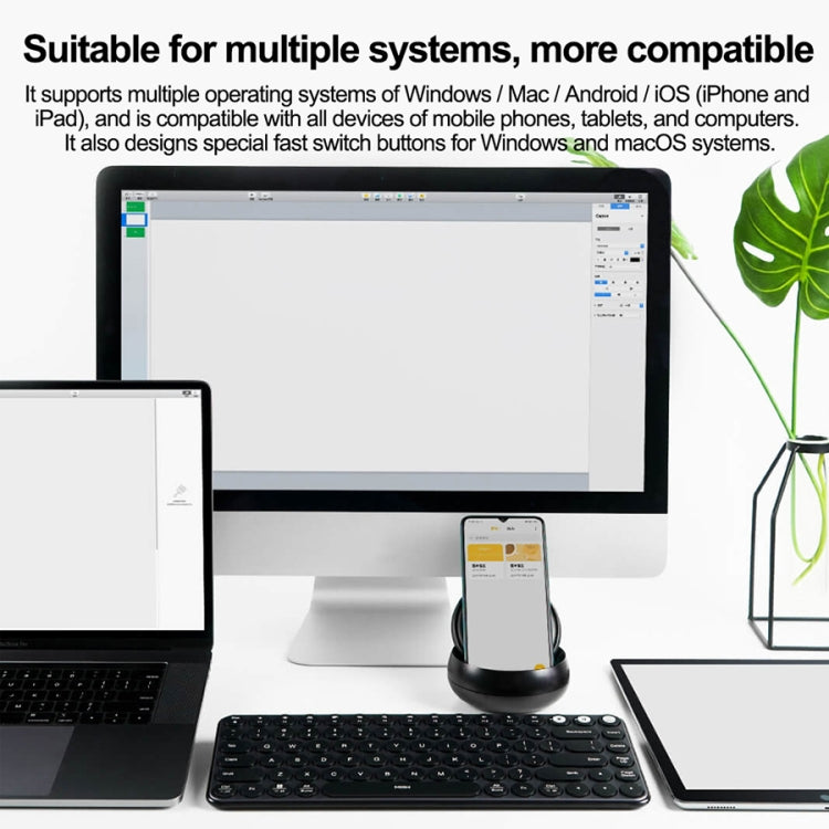 Original Xiaomi MIIIW 85 Keys 2.4GHz Mini Bluetooth Dual-Mode Wireless Keyboard(Black)