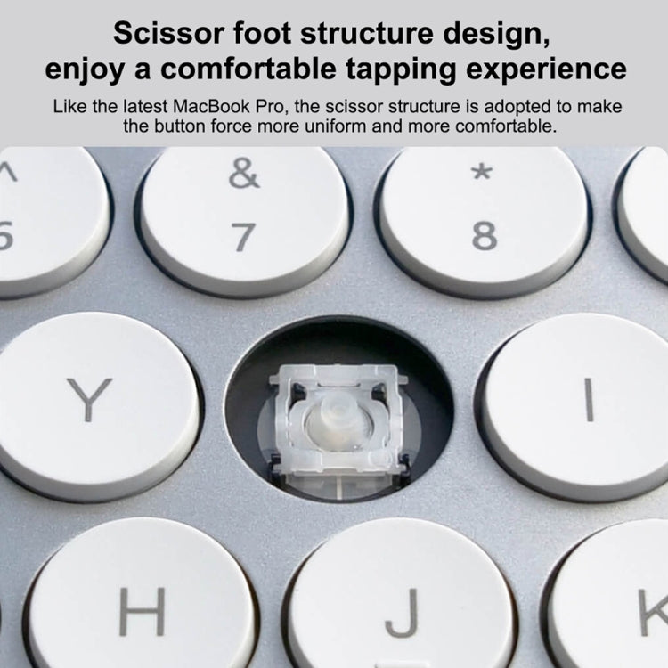 Original Xiaomi MIIIW 85 Keys 2.4GHz Mini Bluetooth Dual-Mode Wireless Keyboard(White)