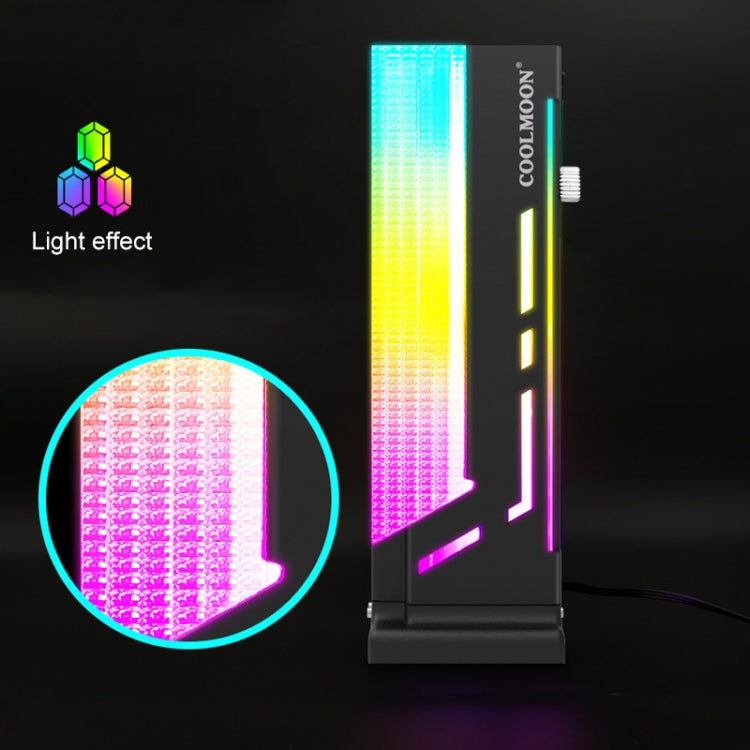 COOLMOON CM-GH2 5V ARGB GPU Holder (White)