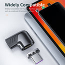 X20 100W PD USB-C / Type-C Female to USB-C / Type-C Elbow Magnetic Charging Adapter(Tarnish)
