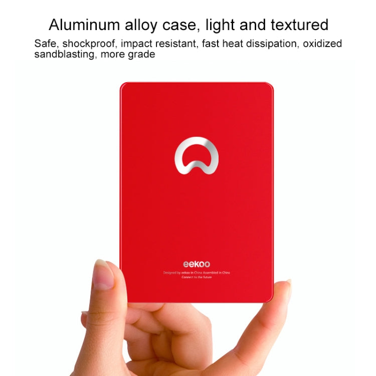 eekoo V100 240GB SSD SATA3.0 6Gb / s 2.5 inch TLC Solid State Hard Drive with 2GB Independent Cache, Read Speed: 500MB / s, Write Speed: 420MB / s(Red)