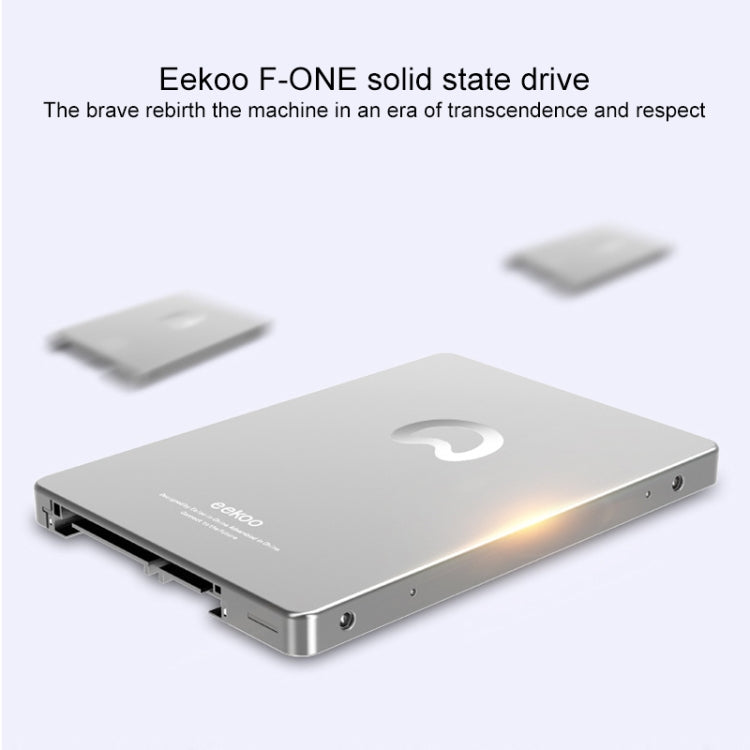 eekoo F-ONE 120GB SSD SATA3.0 6Gb / s 2.5 inch TLC Solid State Hard Drive with 1GB Independent Cache for Desktop PC / Laptop, Read Speed: 500MB / s, Write Speed: 180MB / s(Red)