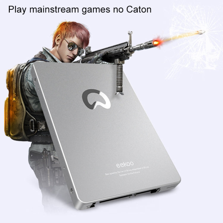 eekoo F-ONE 120GB SSD SATA3.0 6Gb / s 2.5 inch TLC Solid State Hard Drive with 1GB Independent Cache for Desktop PC / Laptop, Read Speed: 500MB / s, Write Speed: 180MB / s(Red)