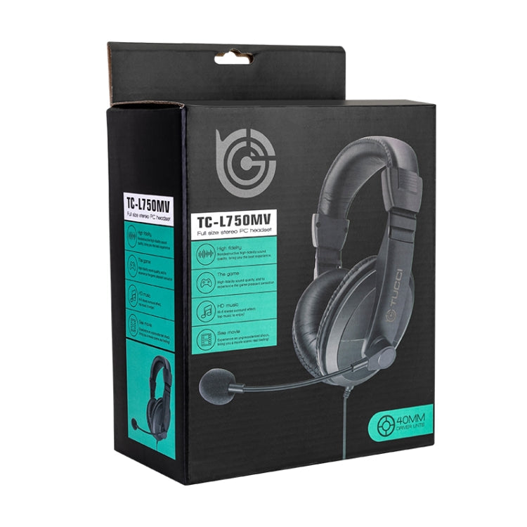 TUCCI TC-L750MV Stereo PC Gaming Headset with Microphone