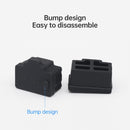 20 PCS Silicone Anti-Dust Plugs for RJ45 Port(Black)