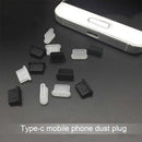 20 PCS Silicone Anti-Dust Plugs for USB-C / Type-C Port(Transparent)