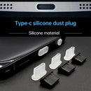 20 PCS Silicone Anti-Dust Plugs for USB-C / Type-C Port(Transparent)