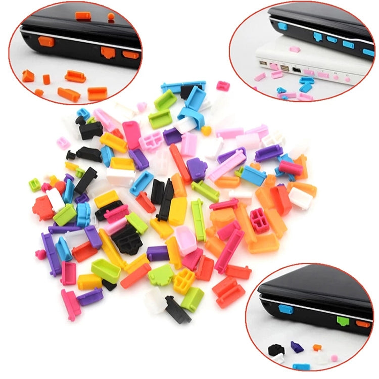 13 in 1 Universal Silicone Anti-Dust Plugs for Laptop(Transparent)