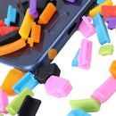 13 in 1 Universal Silicone Anti-Dust Plugs for Laptop(Rose Red)