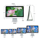 Y105 Desktop Computer PC, 23.8 inch, CoRE-I5_3470, 8GB+128GB, Windows 10, Intel HD Graphic 2500 CoRE-I5_3470 Quad Core 3.2~3.6GHz, WiFi, RJ45(Silver)