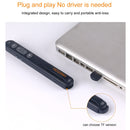 VIBOTON PP936 3R 2.4GHz Wireless Transmission Multimedia Presenter with 650mm Red Light Laser Pointer & USB Receiver for Projector / PC / Laptop