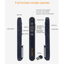 VIBOTON PP936 3R 2.4GHz Wireless Transmission Multimedia Presenter with 650mm Red Light Laser Pointer & USB Receiver for Projector / PC / Laptop