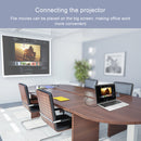 Mini DP to HDMI + DVI + VGA Rectangle Multi-function Converter, Cable Length: 28cm(White)