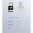 UGREEN USB 2.0 APTX Bluetooth Dongle V4.0 EDR Audio Receiver Transmitter for PC, Transmission Distance: 20m(White)