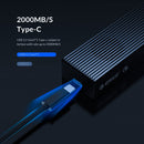 ORICO M2PVC3-G20-GY-BP USB3.2 20Gbps M.2 NVMe SSD Enclosure