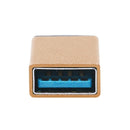 Aluminum Alloy USB-C / Type-C 3.1 Male to USB 3.0 Female Data / Charger Adapter, For Galaxy S8 & S8 + / LG G6 / Huawei P10 & P10 Plus / Xiaomi Mi 6 & Max 2 and other Smartphones(Gold)