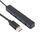 T-111 4 in 1 USB-C / Type-C to 4 USB Ports HUB Docking Station (Black)