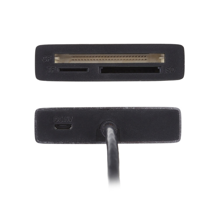 6 In 1 Multi-function Dual USB 3.0 + XQD + CF + TF + SD Card Reader