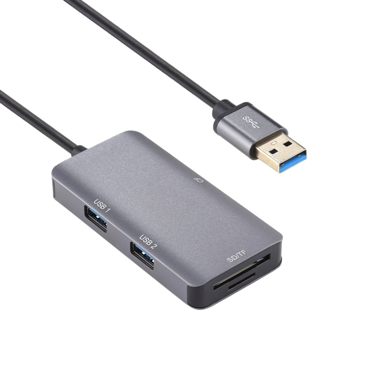5 In 1 Dual USB 3.0 + CF + TF + SD Multi-function USB 3.0 Card Reader