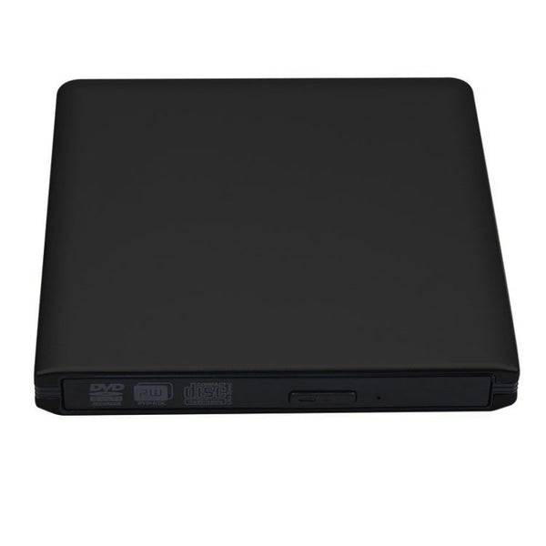Aluminum Alloy External DVD Recorder USB3.0 Mobile External Desktop Laptop Optical Drive (Black)