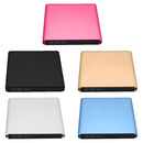 Aluminum Alloy External DVD Recorder USB3.0 Mobile External Desktop Laptop Optical Drive (Red)