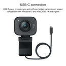 Logitech StreamCam Full HD 1080P / 60fps Auto Focus USB-C / Type-C Port Live Broadcast Gaming Webcam, Built-in Microphone (White)
