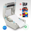 POS-9210 110mm USB POS Receipt Thermal Printer Express Delivery Barcode Label Printer, UK Plug(White)