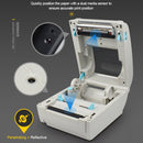 POS-9210 110mm USB POS Receipt Thermal Printer Express Delivery Barcode Label Printer, US Plug(White)