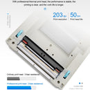 POS-9210 110mm USB POS Receipt Thermal Printer Express Delivery Barcode Label Printer, US Plug(White)