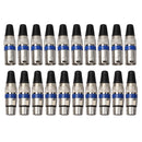 10 Pairs XLR Plug Male + Female Jack Mic Jack Plug Socket Connector